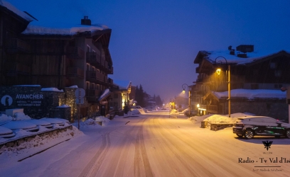 Retour d'une fine couche de neige ce matin en station