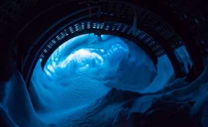 Le tunnel des 3000, côté Vallon, juste avant que les pisteurs ne dégagent la neige