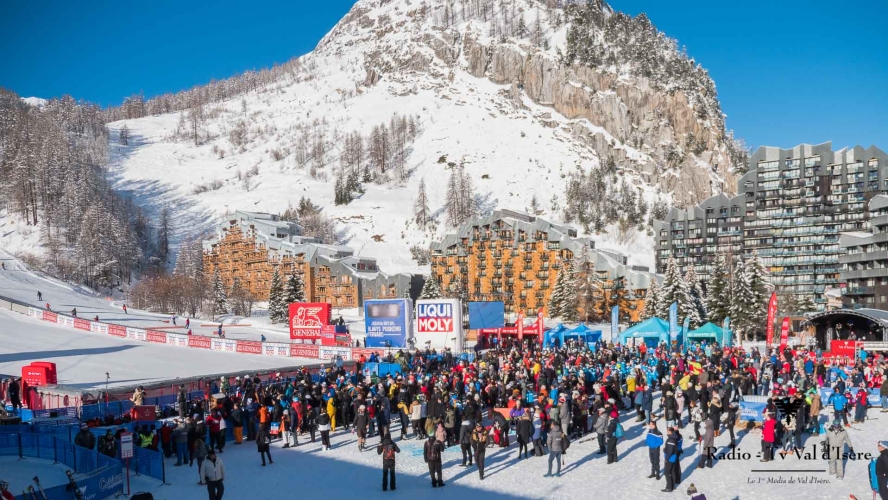Belle foule samedi matin a la Daille pour assister à la descente Dames